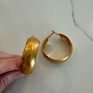 Gold hoop earrings